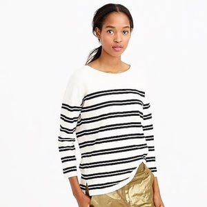J. Crew Double Stripe T-Shirt, Size Medium